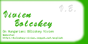 vivien bolcskey business card